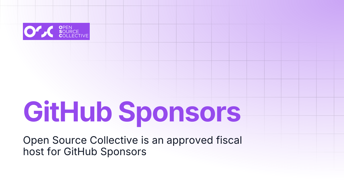 GitHub Sponsors | Open Source Collective