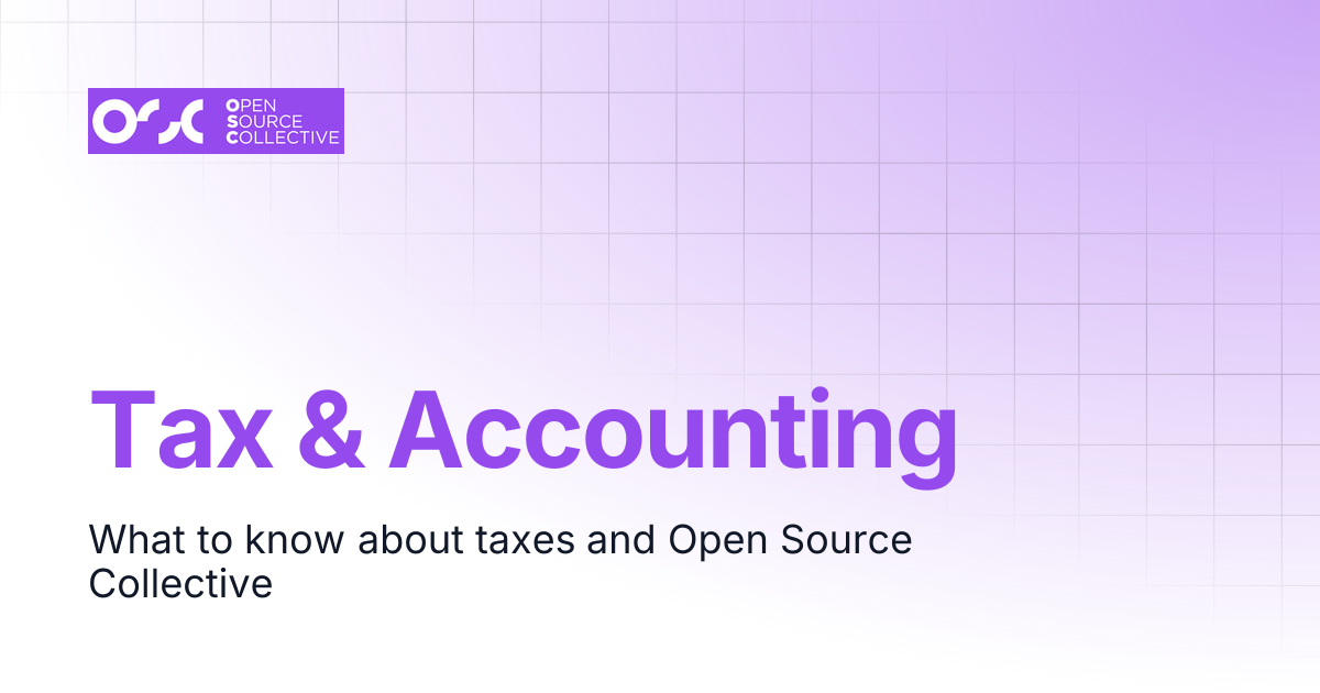 Tax & Accounting | Open Source Collective