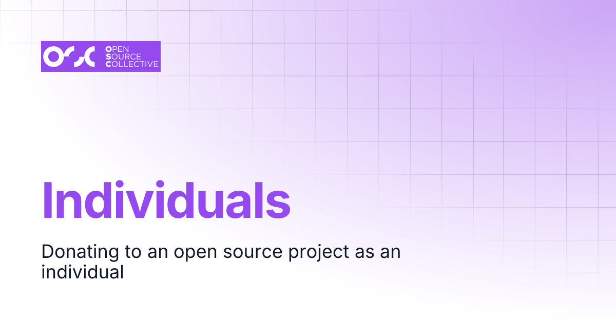 Individuals | Open Source Collective